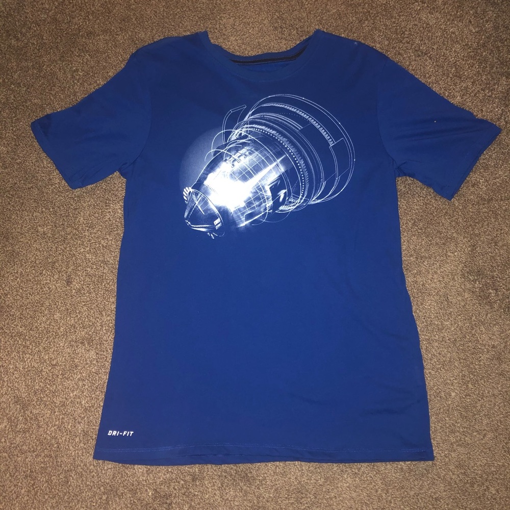 Nike DriFit T-Shirt (Blue/Football)